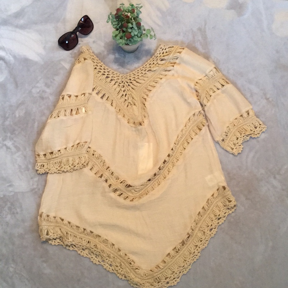 NWT - Tobi macrame tunic